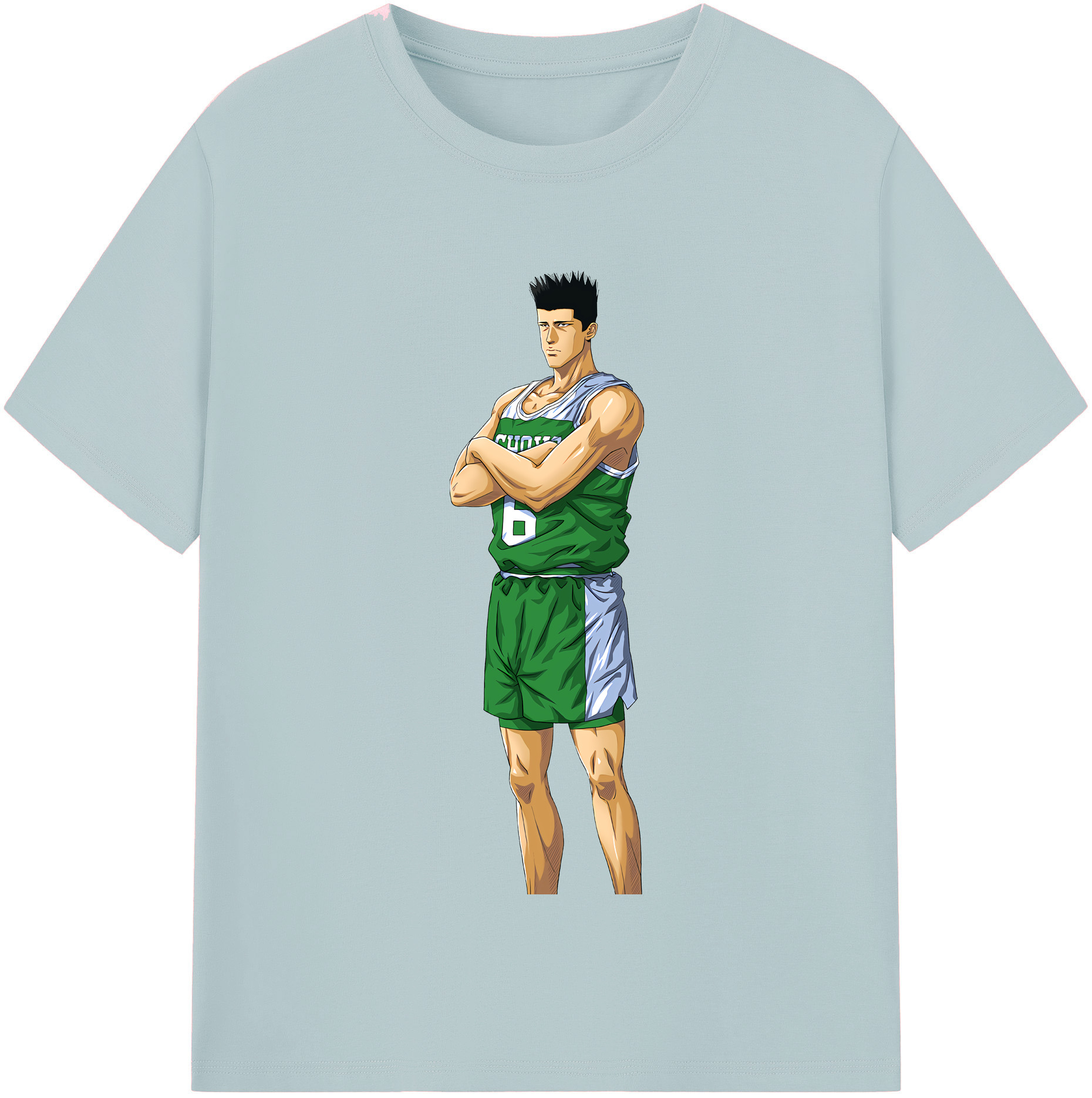 SLAM DUNK／スラムダンク 綿100％半袖Tシャツ（フロントプリント）